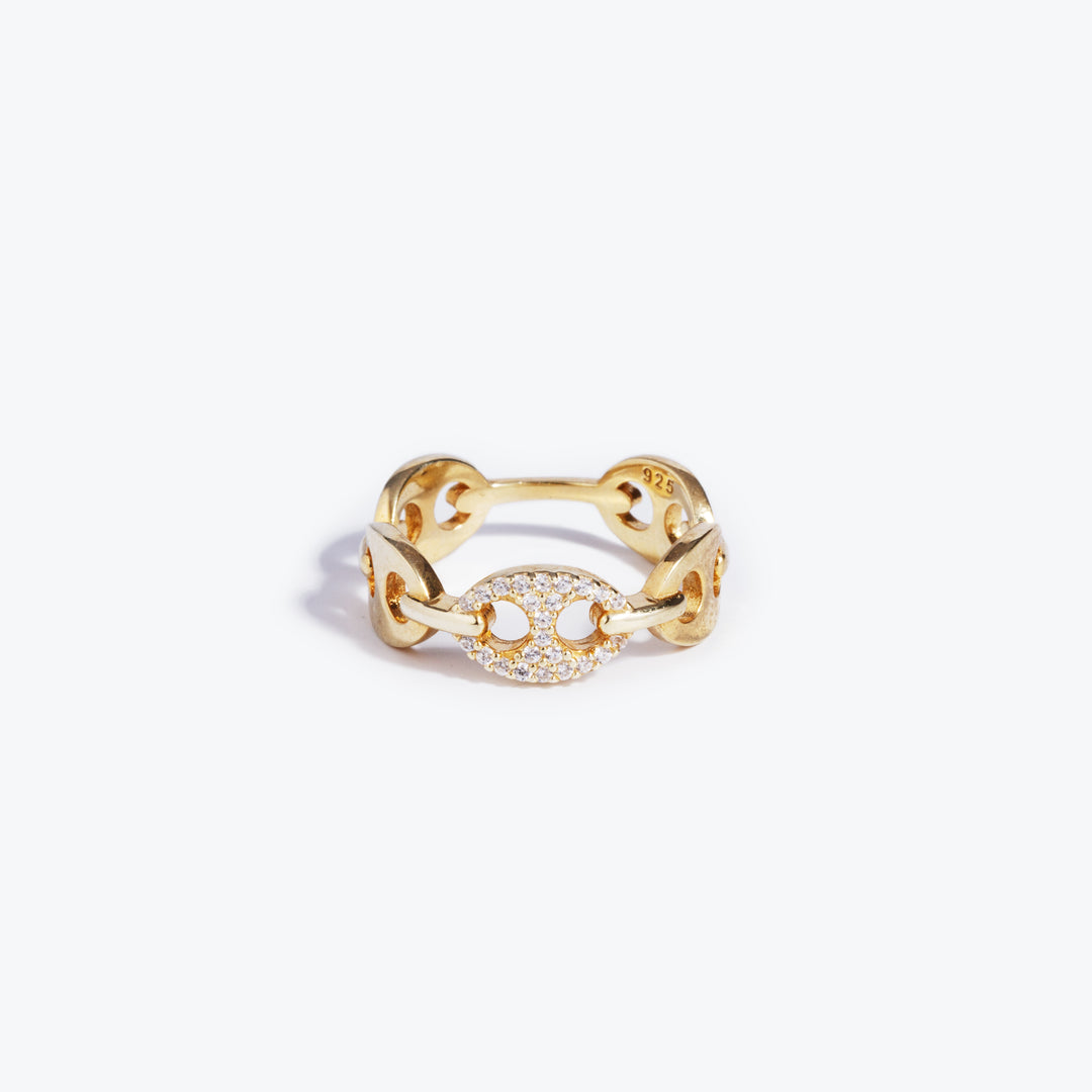 Cologne Button Ring