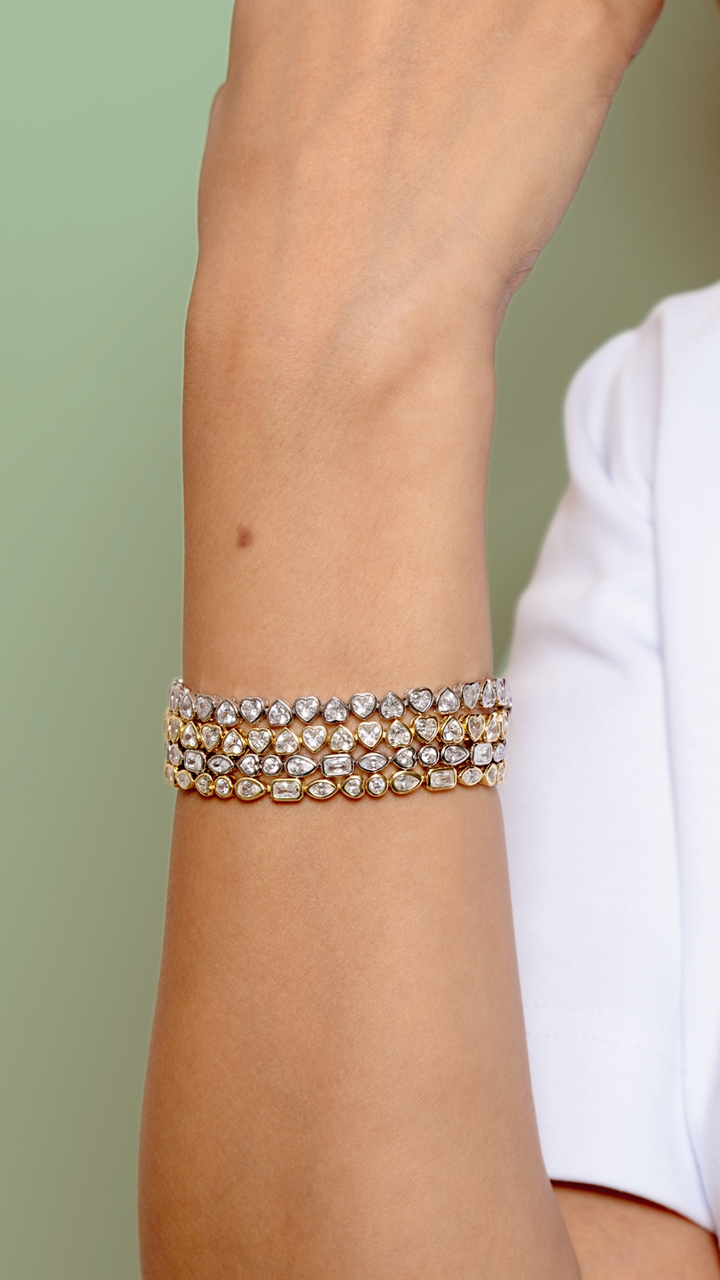 Courtline Fancy Bezel Tennis Bracelet