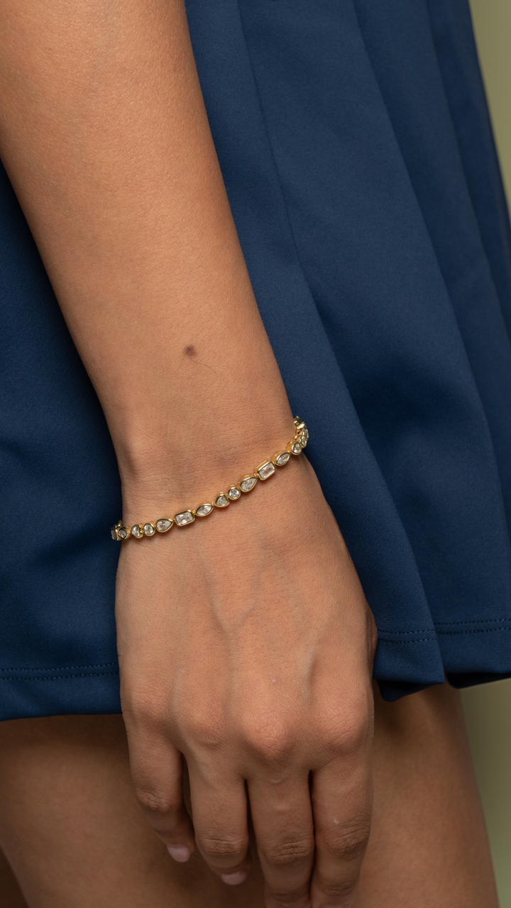 Courtline Fancy Bezel Tennis Bracelet