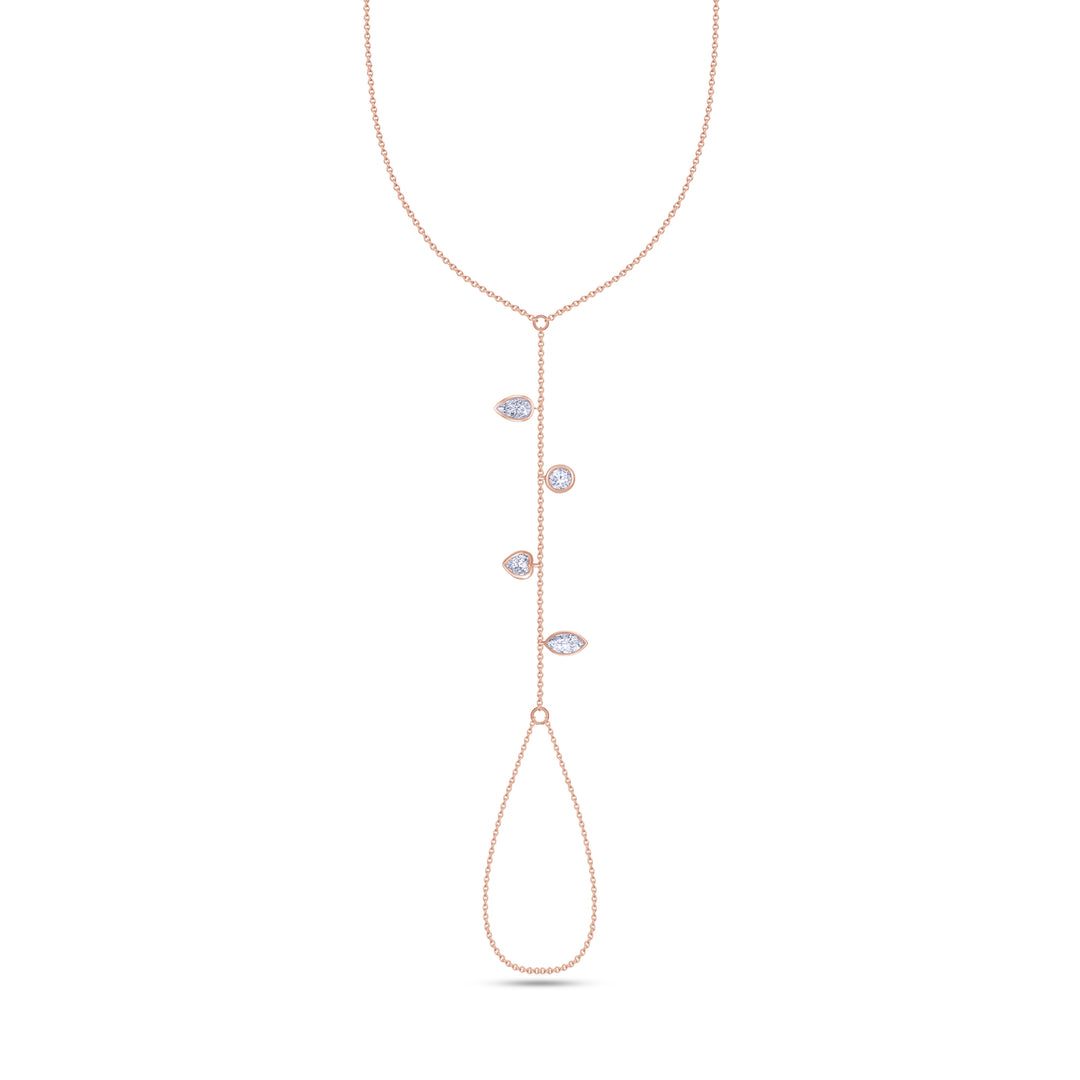 Fancy Shape Diamond Hand Chain