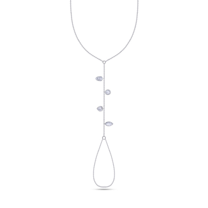 Fancy Shape Diamond Hand Chain
