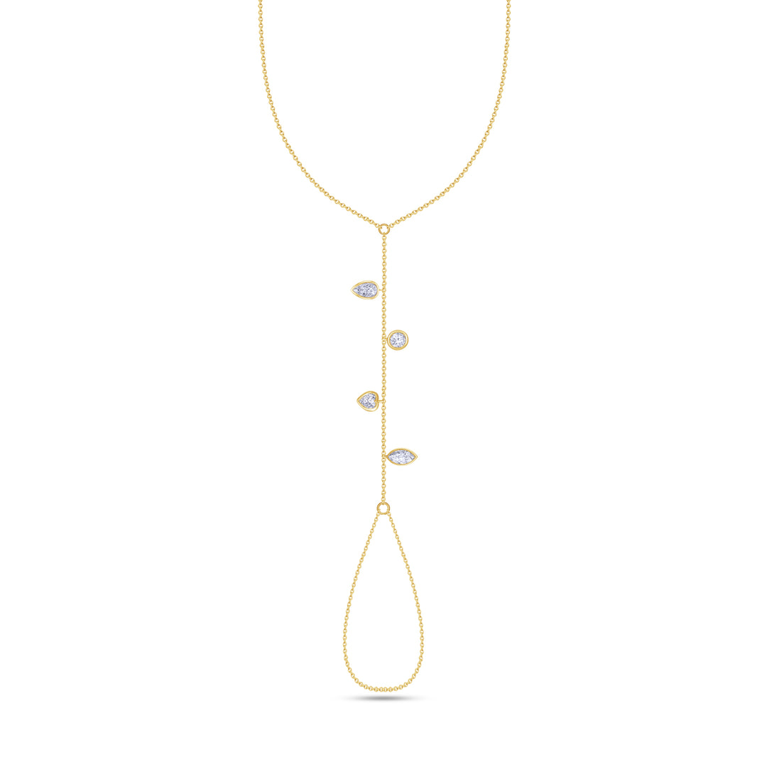 Fancy Shape Diamond Hand Chain
