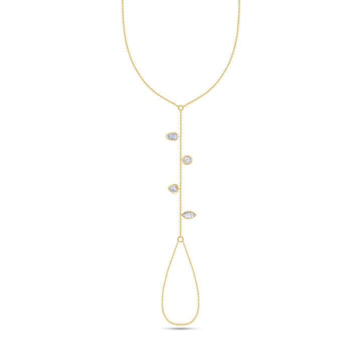 Fancy Shape Diamond Hand Chain