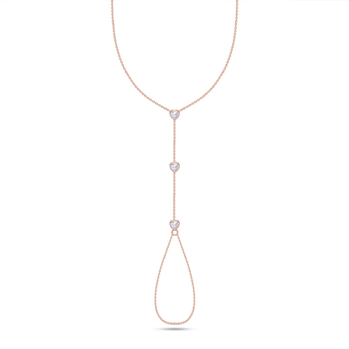 Heart Diamond Hand Chain