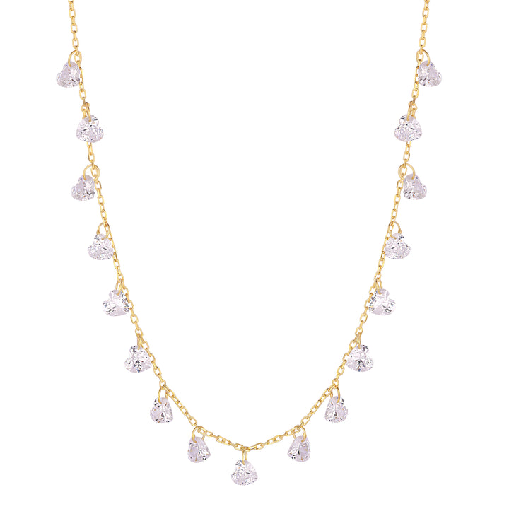 Lucca Heart Drop Necklace