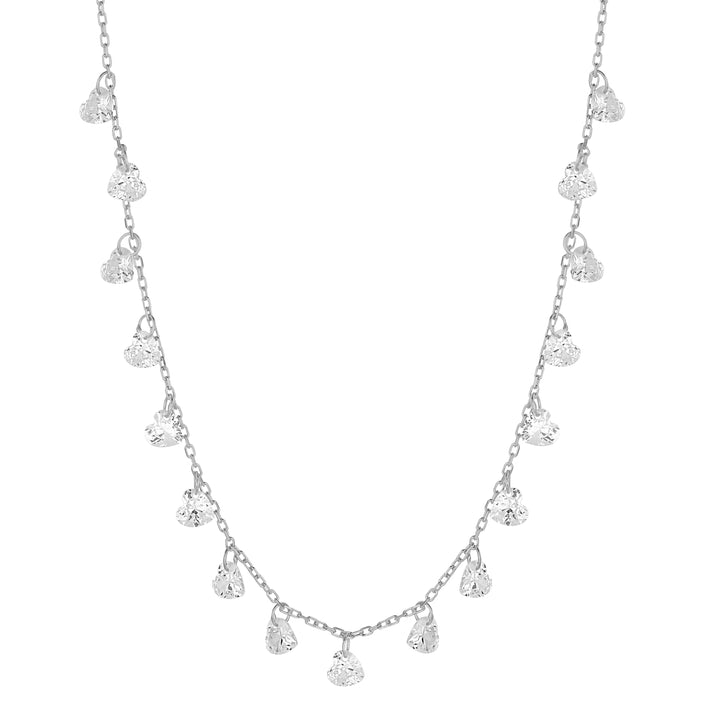 Lucca Heart Drop Necklace