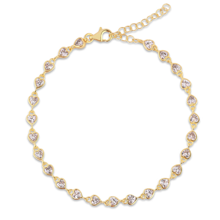 Naples Heart Tennis Bracelet