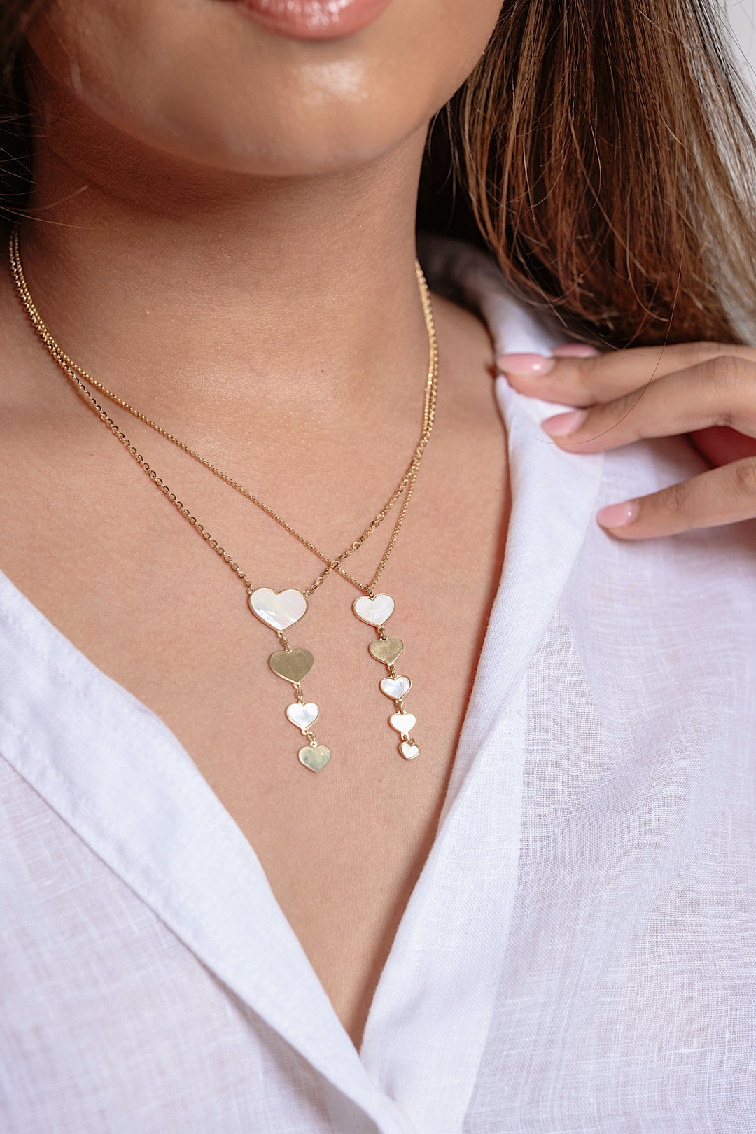 Monaco Heart Lariat Necklace