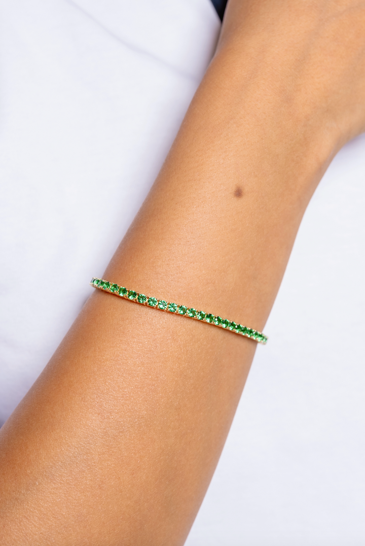 Emerald Rally Tennis Bracelet