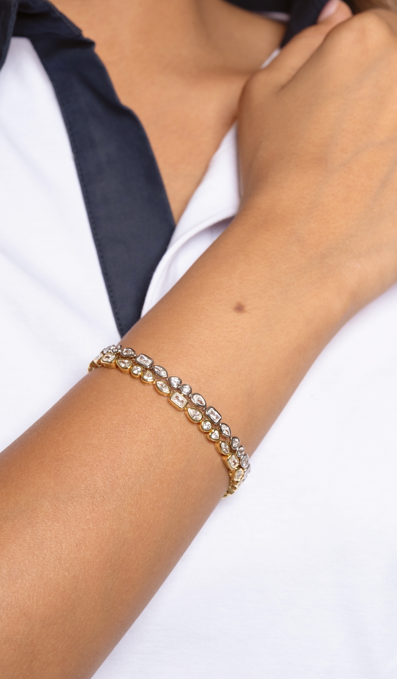 Courtline Fancy Bezel Tennis Bracelet