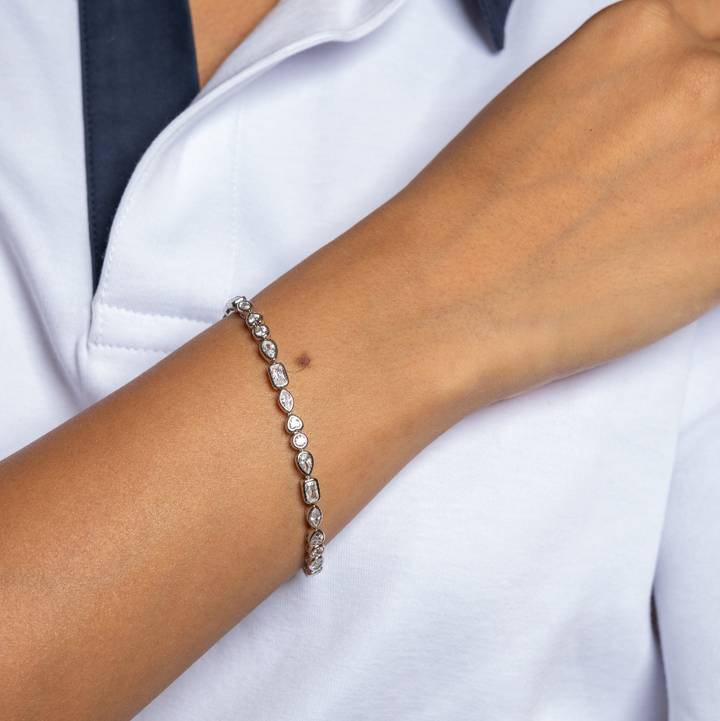 Courtline Fancy Bezel Tennis Bracelet