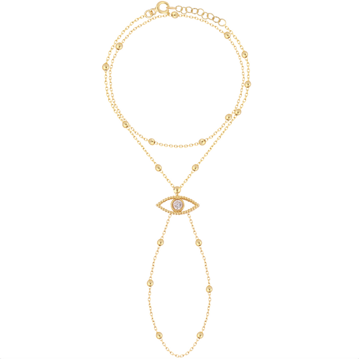 Evil Eye Droplet Handchain